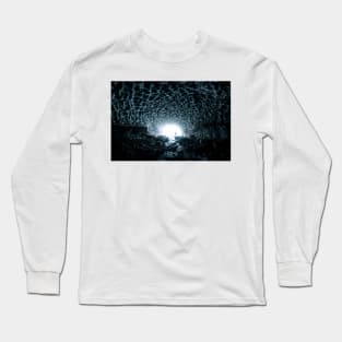 Ice Cave in the Mountains - Landscape Photography Long Sleeve T-Shirt